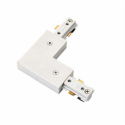 Track Right Angle White Connector 3TRAWL