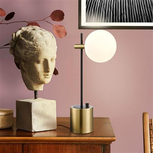 Axle Matt Black And Aged Brass Table Lamp TL205