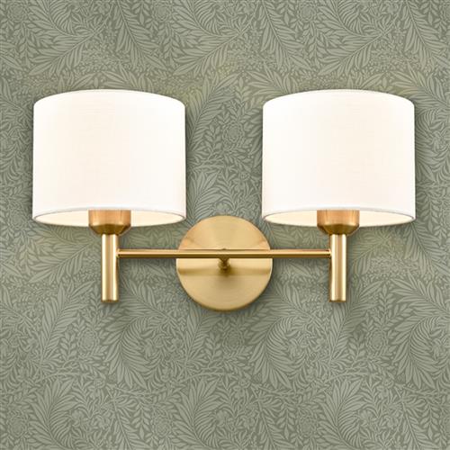 Barolo Aged Brass Double Wall Light FL2471-2