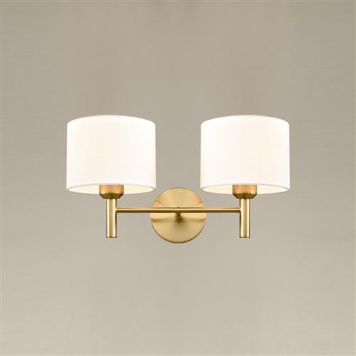 Barolo Aged Brass Double Wall Light FL2471-2