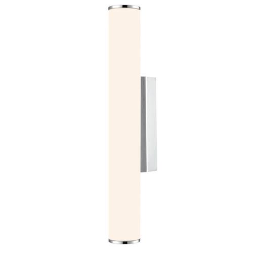 Baton Chrome And Opal LED Small IP44 Bathroom Wall Light WB433