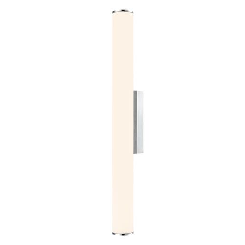 Baton Chrome And Opal LED Medium IP44 Bathroom Wall Light WB434