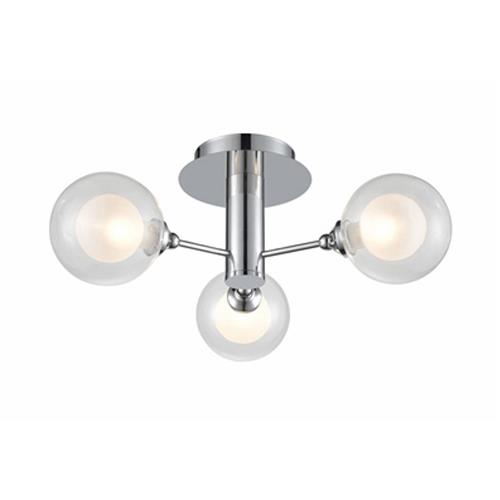 Bubble Chrome Semi-Flush Ceiling Light FL2400-3