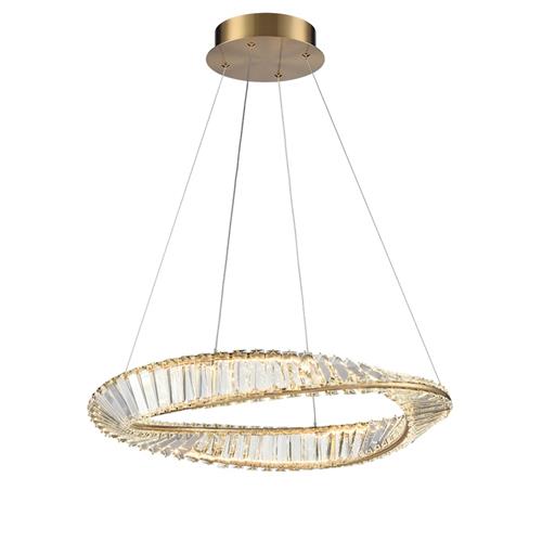 Cleopatra Aged Brass Small LED Ceiling Pendant PCH453