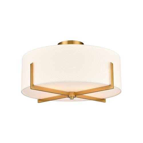 Clifton Aged Brass Flush Ceiling Fitting CF5816