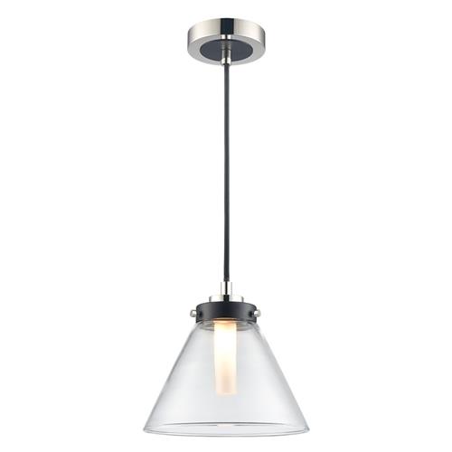 Conica Matt Black And Polished Nickel IP44 Bathroom Pendant PCH427