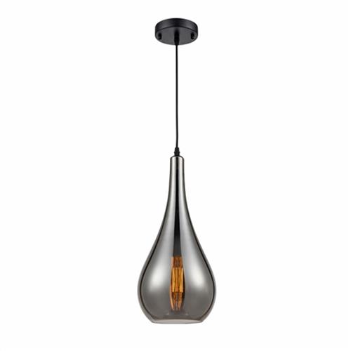 Droplet Smoked Glass Tear Drop Ceiling Fitting PCH187