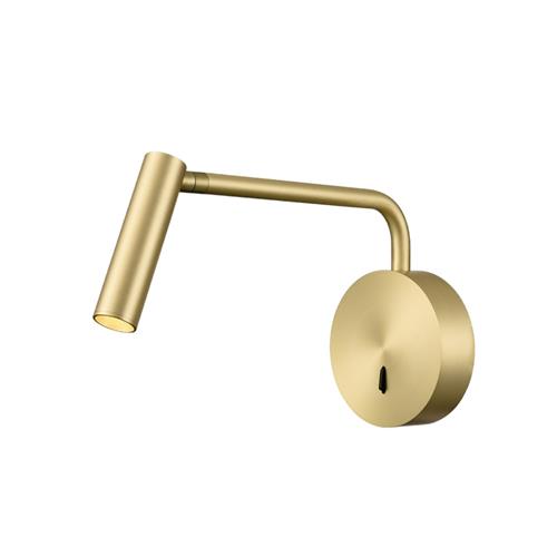 Fabula Satin Brass LED Adjustable Wall Reading Light WB428