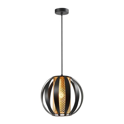 Flare Matt Black And Gold Small Pendant Or Flush Fitting PCH441