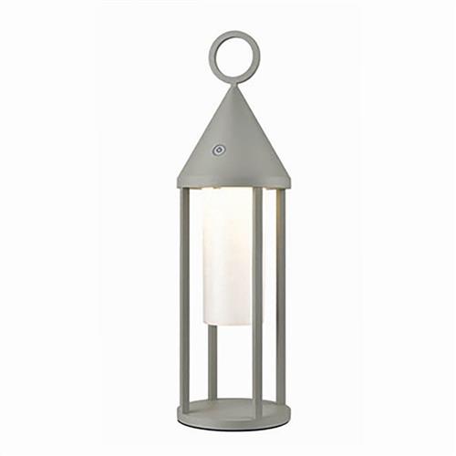 Glo LED Portable Outdoor Silver Lantern EXT6641