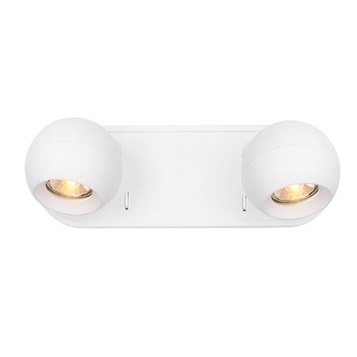 Lens Matt White Double Wall Spotlight SPOT9122