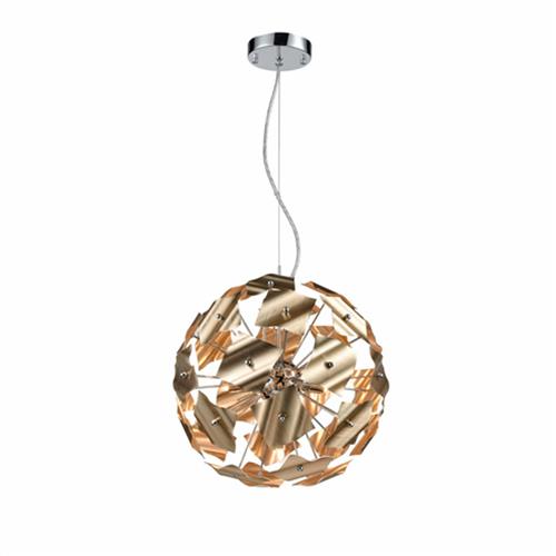 Ormolu Medium Brushed Gold Sphere Ceiling Pendant Light FL2392-5