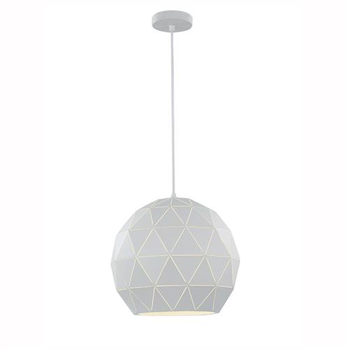 Tangent Large White Finish Ceiling Pendant PCH147