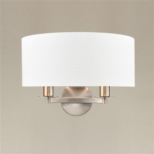 Windsor Satin Nickel Wall Light FL2492-2