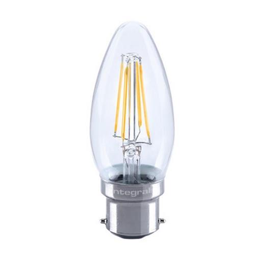 Dimmable LED B22/Bc Candle Clear 2700K Ilcandb22dc043