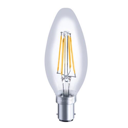 Dimmable LED Candle Clear Glass Sbc/B15 4.5W Ilcandb15d051