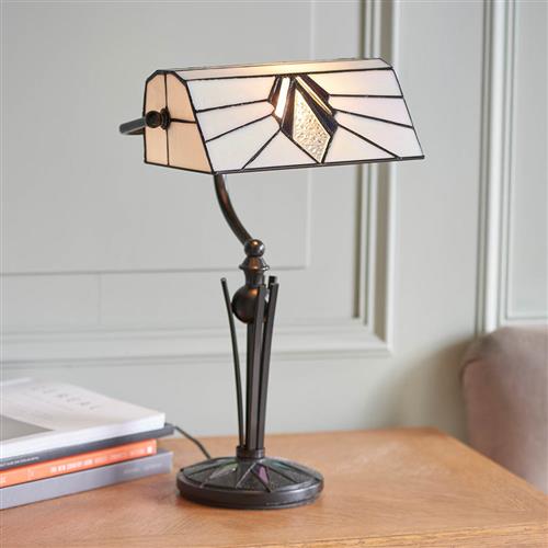 Astoria Tiffany Bankers Table Lamp 70909