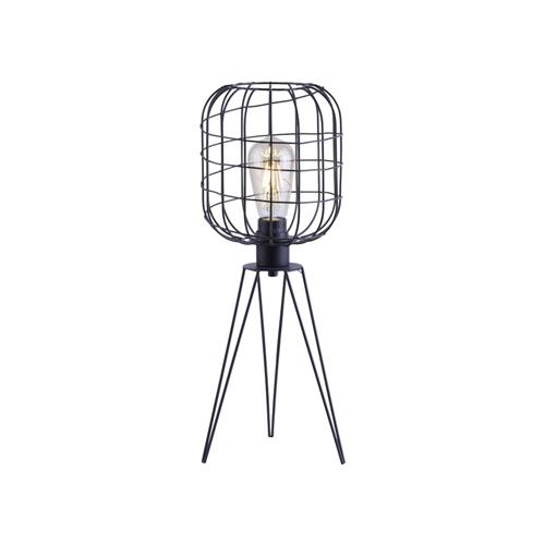 black tripod table lamp