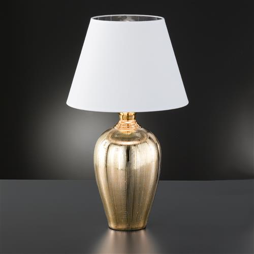 large gold table lamp