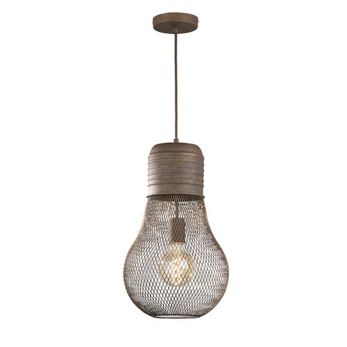 Birne Rust Coloured Light Bulb Pendant 60215 The Lighting Superstore