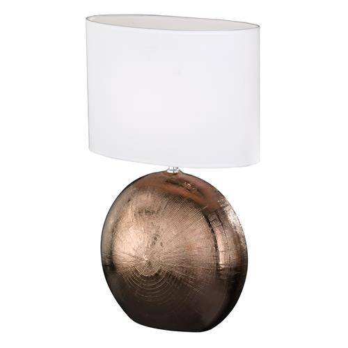 large copper table lamp