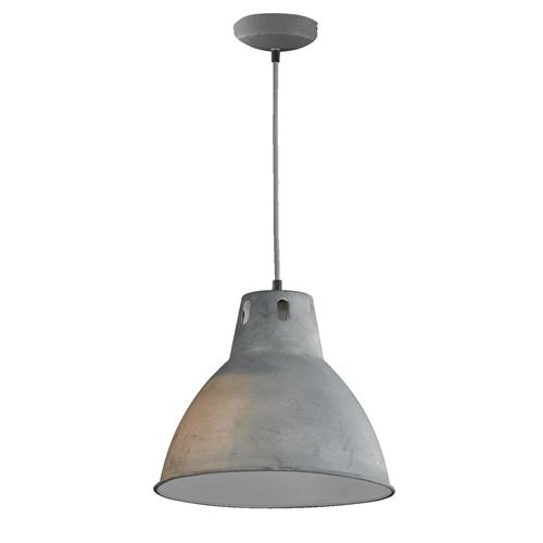 Sheffield Concrete Coloured Industrial Pendant 68691 The