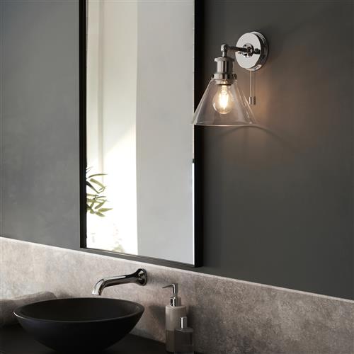 Caryota IP44 Chrome Plate Bathroom Wall Light Caryota-CP1
