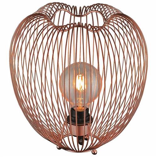 Dollis Copper Bird Cage Effect Table Lamp DOLL030CP1TABL