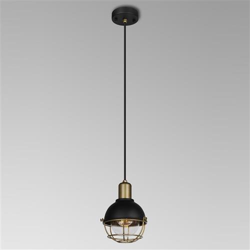 Cape Sand Black And Antique Brass IP65 Outdoor Pendant LT30419