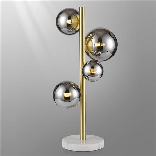 Denton Satin Gold And Chrome Plated Table Lamp LT32090