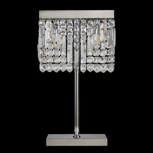 Lowell Polished Chrome And Crystal Table Lamp LT31651