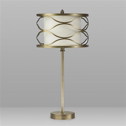 Oakland Aged Gold And Cream Table Lamp LT31253