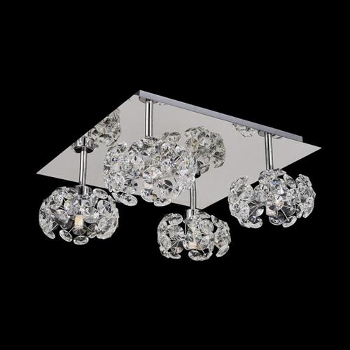 Ohio Polished Chrome 4 Light Flush Fitting LT32767