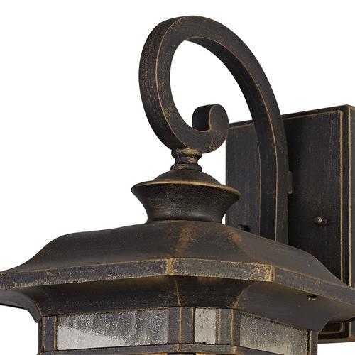 Pennsylvania Large Black Gold Outdoor Wall Light Lt30442 | The Lighting ...