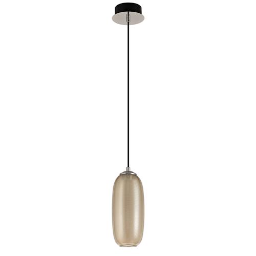 Montana Champagne Glass Polished Chrome LED Pendant LT30399