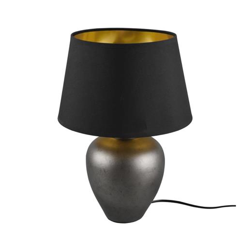 Abby Antique Nickel & Black Large Table Lamp R50601902