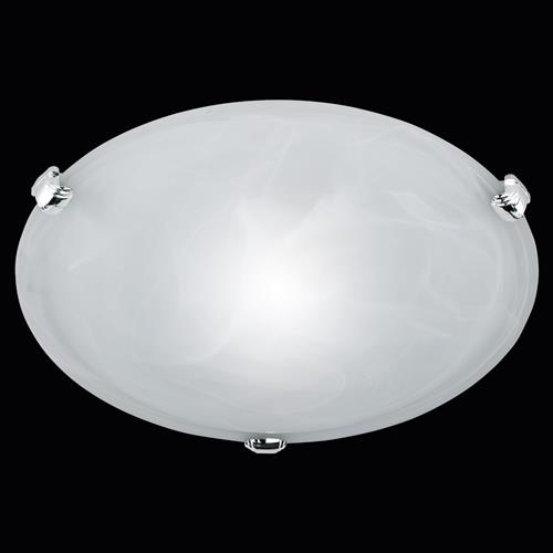 Adrian Small Alabaster Finish Glass Flush Light 6105011-01