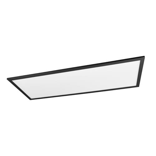 Alpha Matt Black Rectangular LED Flush Ceiling Fitting R62328032