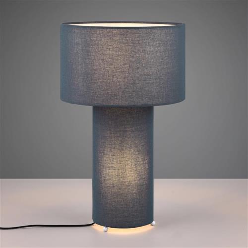 Bale Blue Fabric Covered Dual Table Lamp 505200112