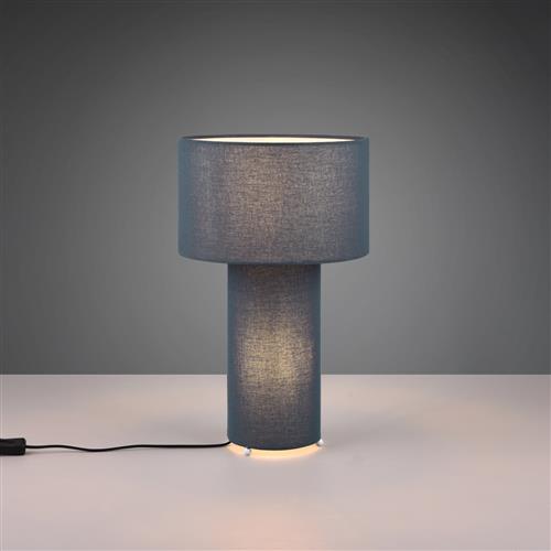 Bale Blue Fabric Covered Dual Table Lamp 505200112