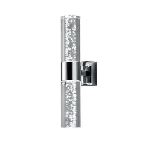 Bolsa Chrome LED IP44 Double Bathroom Wall Light 282410206