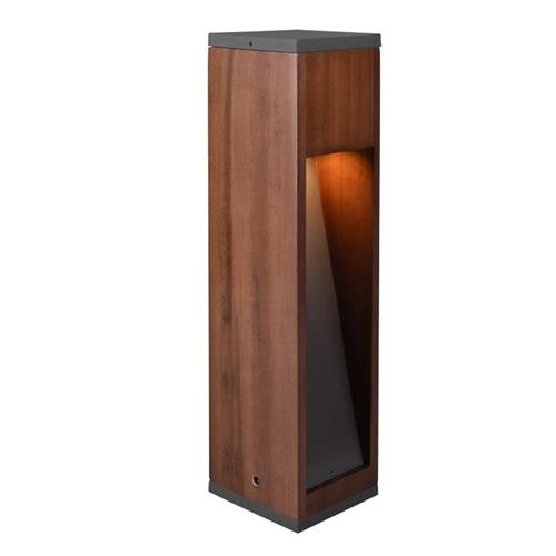 Canning IP44 400mm Height Natural Wood Outdoor Post Lamp 509660130