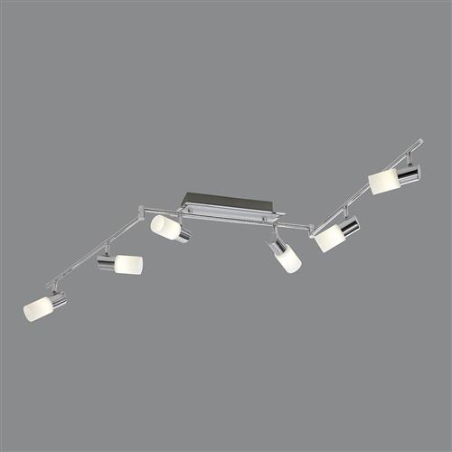 Clapton LED Chrome Ceiling Six Light Spot 821410605