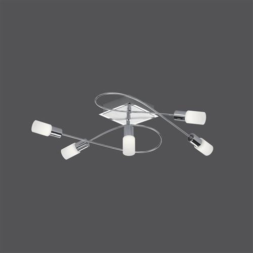 Clapton LED Chrome Five Light Ceiling Fitting 621410505