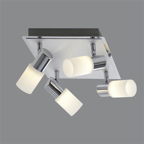 Clapton LED Chrome Four Light Ceiling Spot 821430405