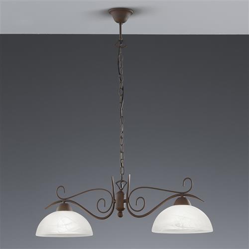 Country Rusty Double Ceiling Pendant R3432-24