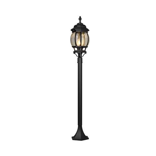 Elvo IP44 1000mm Matt Black Outdoor Post Lamp 406960132