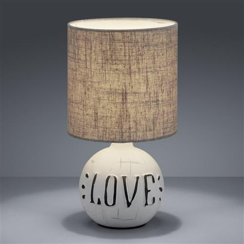 Esna Grey & Cappucino Love Table Lamp R50661025