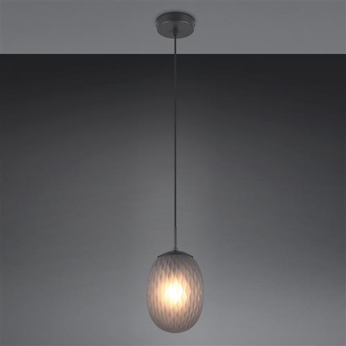 Facette Black And Smoked Single Ceiling pendant 364200154
