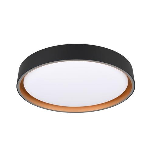 Felis LED Dimmable Black and Gold Flush Ceiling Fitting R64391080